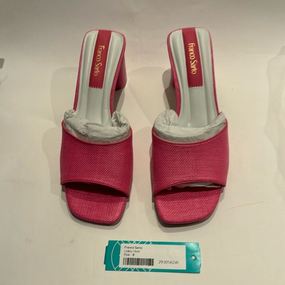 Franco Sarto NWT Linley block Heels in Pink size 8 - Picture 5 of 12